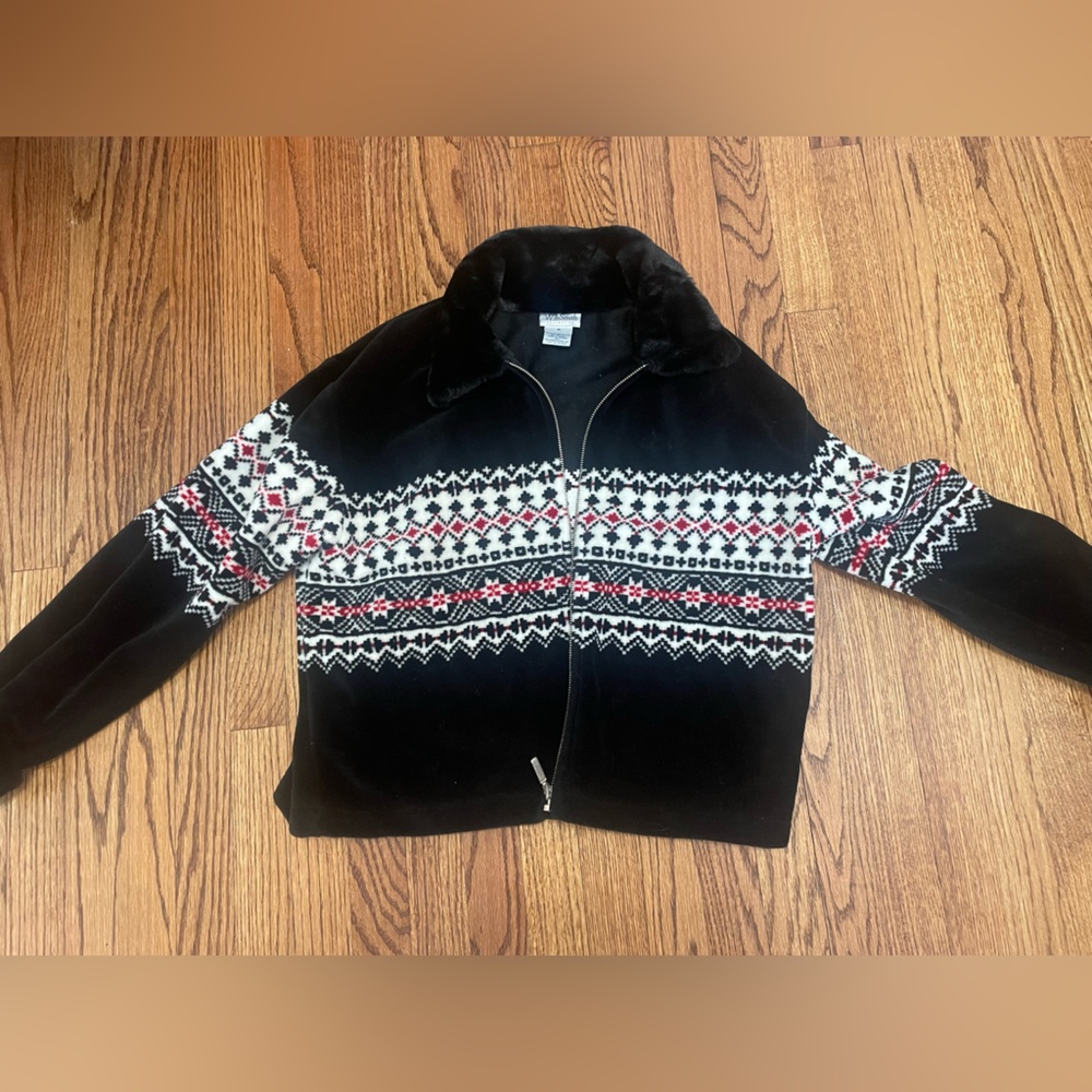 Willi Smith Black Jacket with White and Red Accents